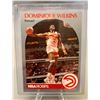 Image 1 : 1990 Star Dominique Wilkins Hoops Atlanta Hawks NBA Card #36