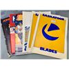 Image 1 : (3x) 1983-85 Saskatoon Blades Hockey Programs and 3 Canadian Junior Hockey Magazines