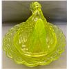 Image 5 : Westmoreland Uranium Vaseline Glass Covered Hen on Nest