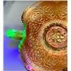 Image 5 : Fenton Uranium Carnival Glass Persian Medallion 2-Handled Nappy - 1907