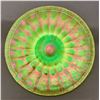 Image 2 : Northwood Uranium Vaseline Stretch Glass Beautiful Dessert Plate - 1920s