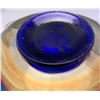 Image 4 : Fenton Cobalt Blue Carnival Glass Acorns Ruffled Bowl - 1907