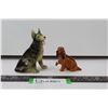 Image 1 : (2) Royal Doulton Dog Figurines - 4" Tall & 2.5" Tall