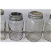 Image 5 : (10) Glass Vintage Storage Jars: Nabob, Ball, Perfect Seal, Gem, Misc.