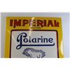 Image 2 : * Enamel Flanged Imperial Polarine Oil Limited Sign - 20" x 30", Dated 8-21, Flange Measures 3/4"