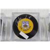 Image 3 : (3) Triple Crown Line L.A. Kings Autographed Hockey Pucks (Marcel Dione, Charlie Simmons, Dave Taylo