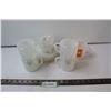 Image 1 : Vintage Federal Iridescent Milk Glass Dishes - (6) Saucers, (4) Mugs, (2) Teacups, One Other Mug