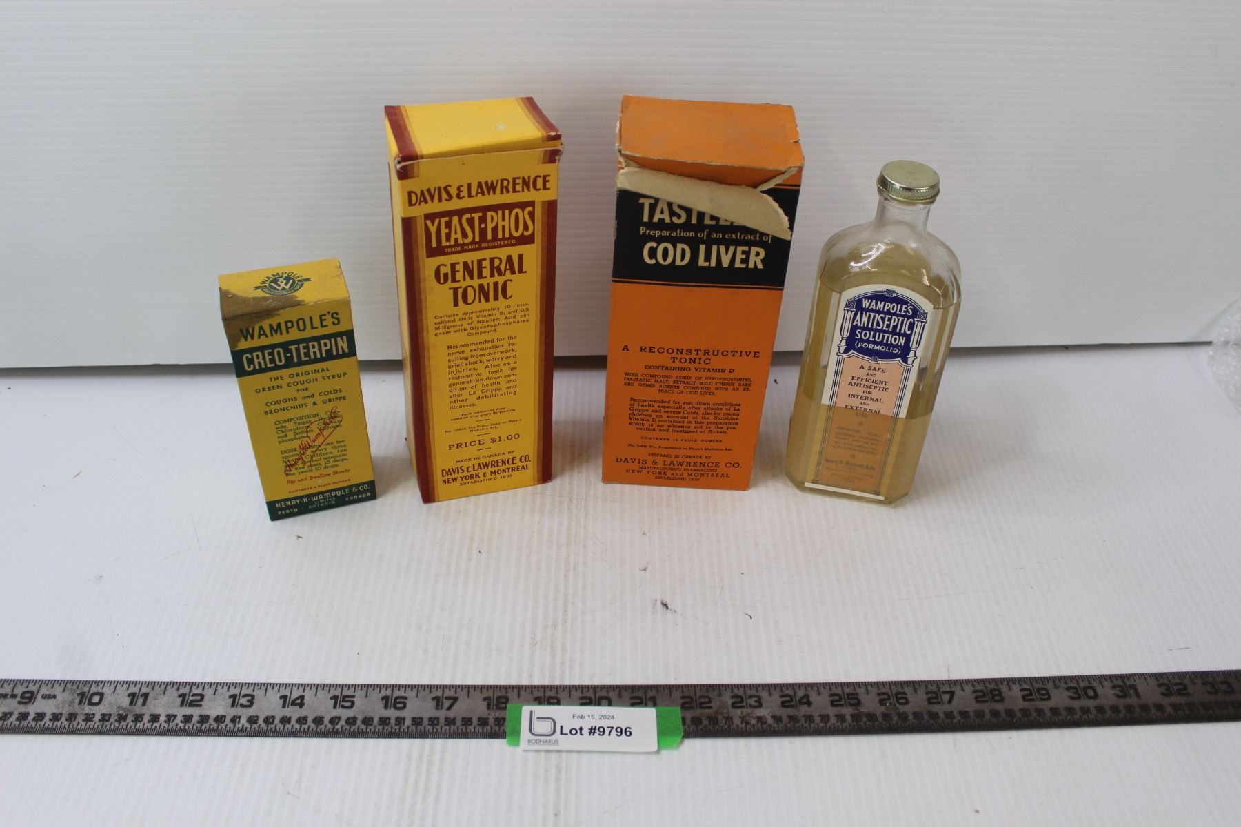 Collector Bottles & Boxes - General Tonic, Cod Liver Oil, Cough Syrup ...