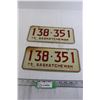 Image 1 : Pair of Saskatchewan 1975 License Plates
