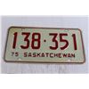 Image 3 : Pair of Saskatchewan 1975 License Plates