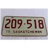 Image 3 : Pair of Saskatchewan 1975 License Plates