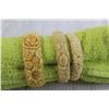 Image 4 : (3) 1930s Antique Carved Celluloid Bracelets
