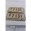 Image 1 : Pair of Saskatchewan 1971 License Plates