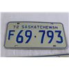 Image 3 : Pair of Saskatchewan 1972 License Plates