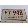 Image 3 : Pair of Saskatchewan 1975 License Plates