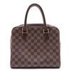 Image 1 : Louis Vuitton Damier Ebene Canvas Leather Triana Handbag