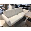 Image 1 : CREAM WHITE 80"W CLICK CLACK SOFA BED