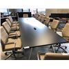 Image 1 : BLACK 16" OFFSET BOARDROOM TABLE