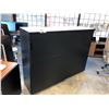 Image 1 : BLACK DOUBLE DOOR CABINET 63"W X 47"H X 18"D