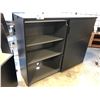 Image 2 : BLACK DOUBLE DOOR CABINET 63"W X 47"H X 18"D