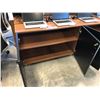 Image 2 : CHERRY/BLACK 42"W DOUBLE DOOR BOOKCASE