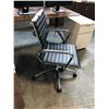 Image 2 : BLACK/CHROME EURO STYLE LO-BACK TILTER CHAIR