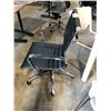 Image 2 : BLACK/CHROME EURO STYLE LO-BACK TILTER CHAIR