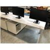 Image 2 : HERMAN MILLER WHITE 60X30" L-SHAPE DESK (RH)