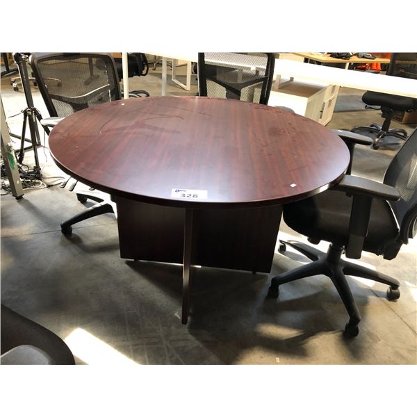 MAHOGANY 48" ROUND TABLE