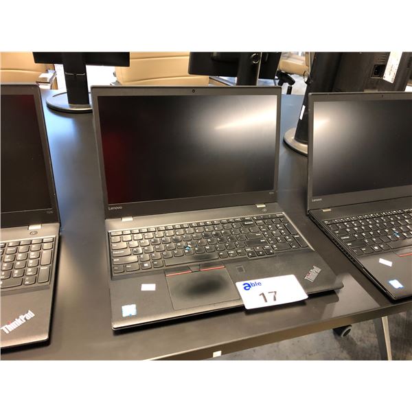 LENOVO THINKPAD T570 15.6" I7 NOTEBOOK COMPUTER - NO CHARGER NO