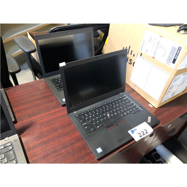 2 LENOVO 14  THINKPAD T460 I5-6300U 500 GB HDD 8GB RAM - NO CHARGER