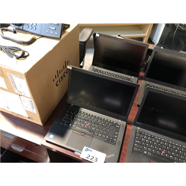 2 LENOVO 14" THINKPAD T470 I5-6300U 128 GB SSD 8GB RAM - NO CHARGER