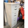 Image 2 : 2 BEIGE 4 DRAWER VERTICLE FILE CABINETS (1 LOCKED) AND 1 BEIGE 2 DRAWER VERTICLE FILE CABINET