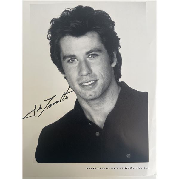 John Travolta signed photo. GFA Authenticated