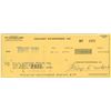 George Newhart signed check