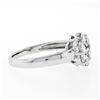 Image 5 : 18K White Gold 0.84 ctw Ideal Round Brilliant Cut Diamond Flower Cluster Ring