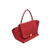 Image 3 : Celine Red Leather Medium Trapeze Shoulder Bag