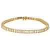 Image 1 : 11.50 ctw Diamond Tennis Bracelet - 18KT Yellow Gold