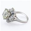 Image 1 : 6.81 ctw CENTER Diamond Platinum Ring (9.48 ctw Diamonds)