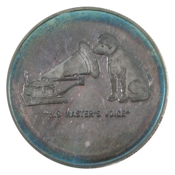 Scarce! 1977 RCA "His Master's Voice" 25 Years of TV Broadcasting in Canada Commemorative Coin. 
