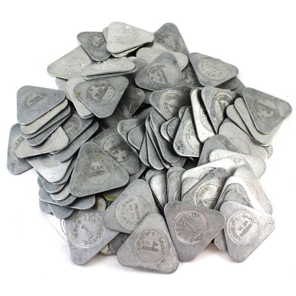 Lot of 110x Goderich, Ontario, Andrew's Dairy Milk Token, Good for 1 Quart