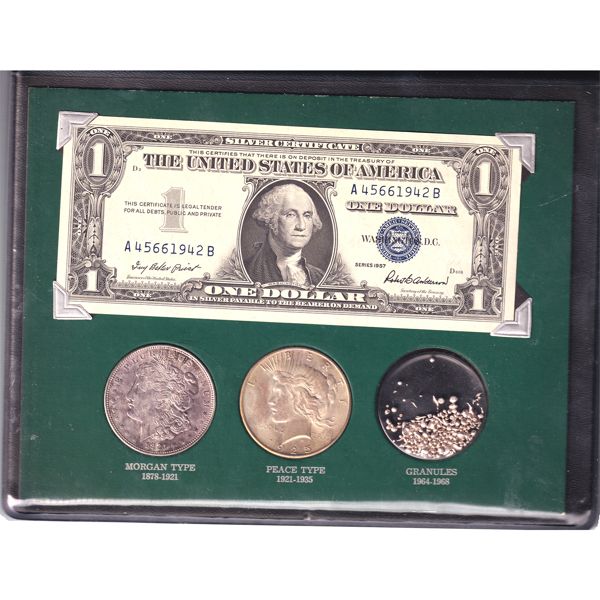 The US Dollar Silver Story in Folder. 