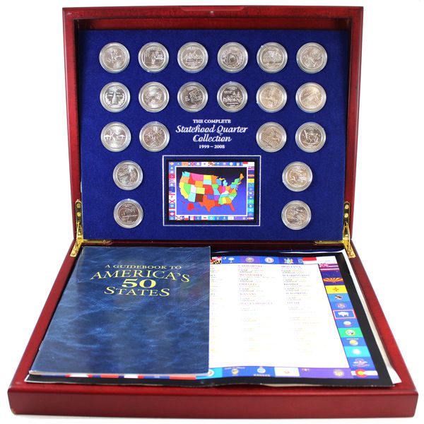 United States 1999-2008 The Complete Statehood Colorized Quarter Collection