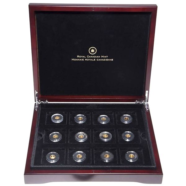 Royal Canadian Mint 2006-2013 The Most Affordable Gold Collection .999 Fine Gold 12pcs. (Tax Exempt)