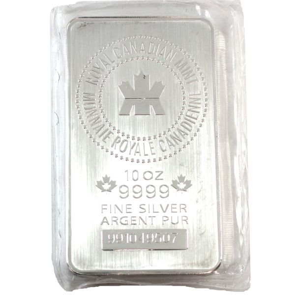 10oz RCM .9999 Silver Bar, Sealed (Tax Exempt)
