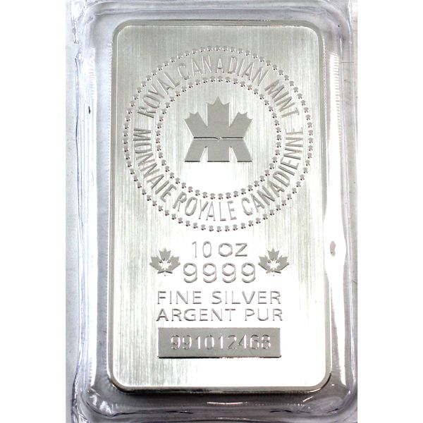 10oz RCM .9999 Silver Bar, Sealed (Tax Exempt) 
