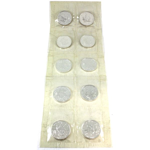  10x 1oz 2000 Canada $5 SML Fireworks Privy .9999 Silver Coins in Sheet. 10pcs (Tax Exempt)