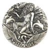 Image 1 : Tuvalu 2015 $2 Goddesses of Olympus - Aphrodite Fine Silver Antiqued Coin in Deluxe Display