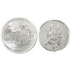 Image 1 : 2x 1oz Australia & India .999 Fine Silver Bullion Rounds. 2pcs. (Tax Exempt) 