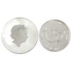 Image 2 : 2x 1oz Australia & India .999 Fine Silver Bullion Rounds. 2pcs. (Tax Exempt) 